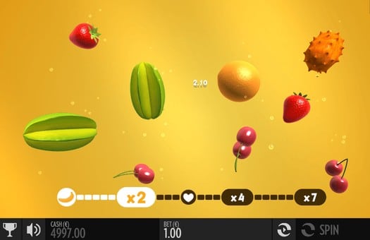 Бонусная игра автомата Fruit Warp